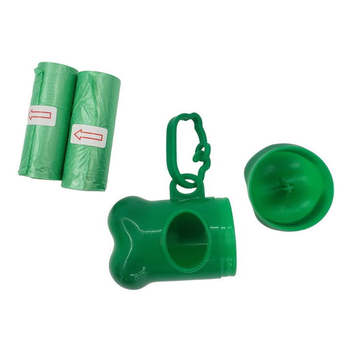 Dispensador Hueso de Bolsas Mascota Verde