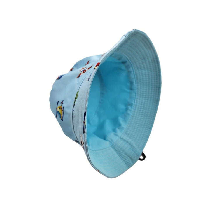 Sombrero Pescador Celeste Diseño Aviones 14*17cm