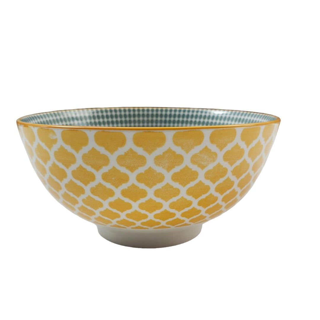 Bowl Loza Diseño Amarillo 13x7.5cm