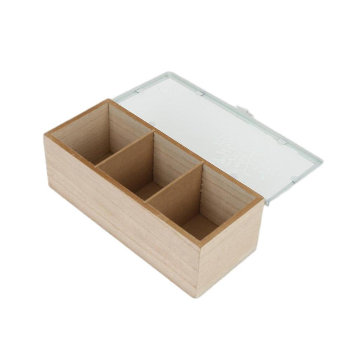 Caja De Te 3 Cubiculos 23.5*10*6cm