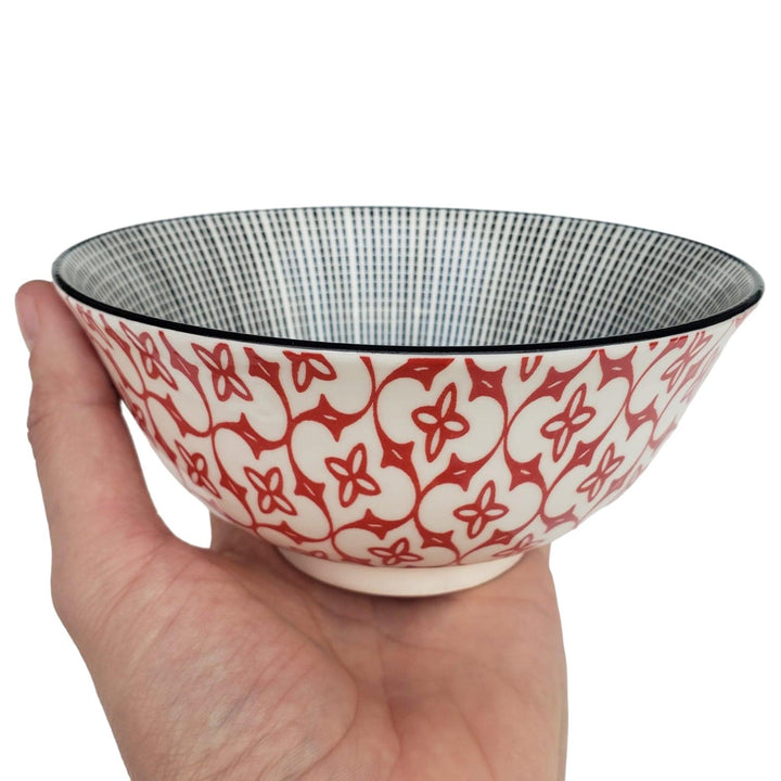 Bowl Loza Diseño Rojo 11x7.5cm