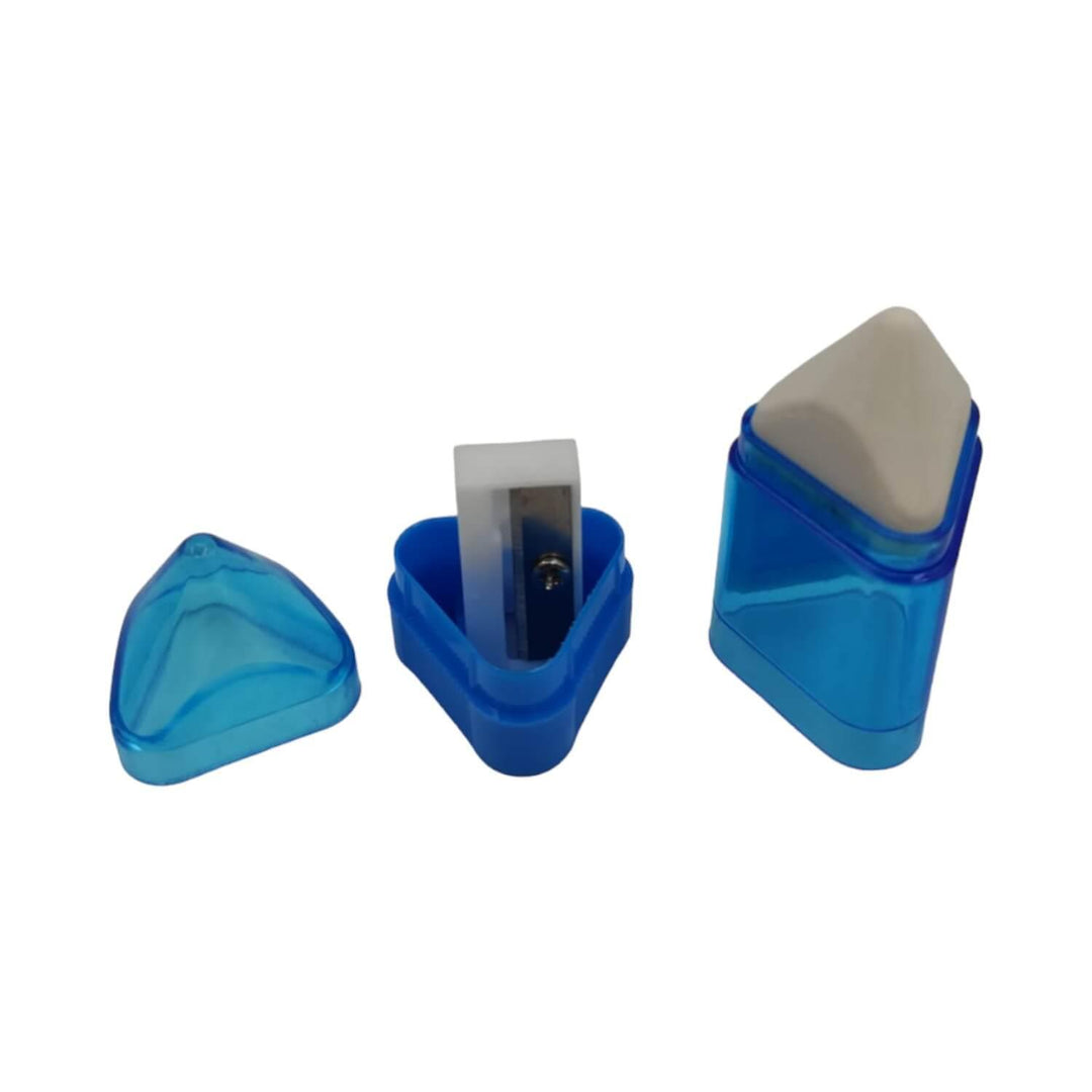 Sacapuntas Con Goma De Borrar Azul 6x2x2cm