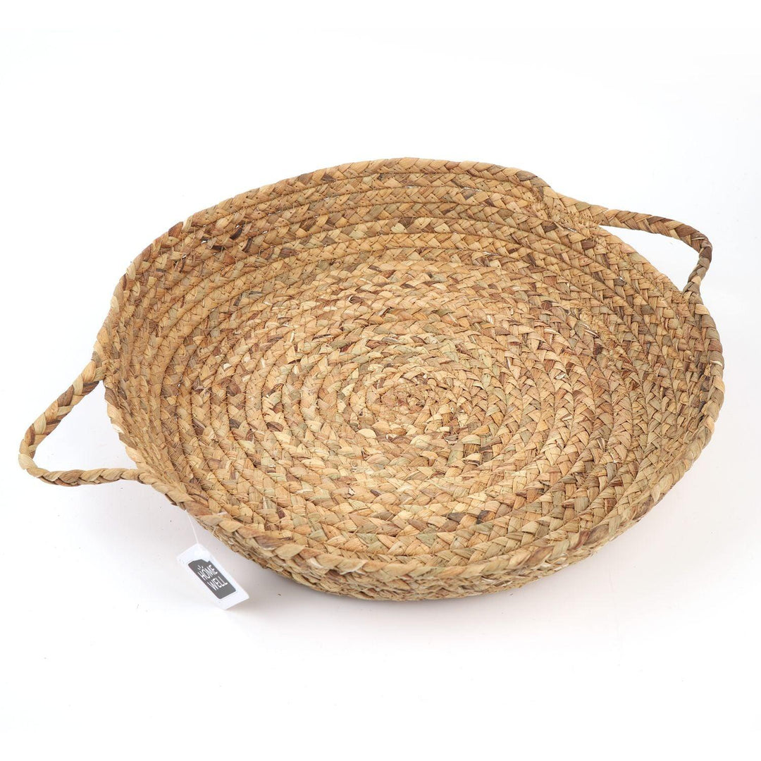 Canasto Cesta Panera Rattan con Agarres 40x40x11.5cm