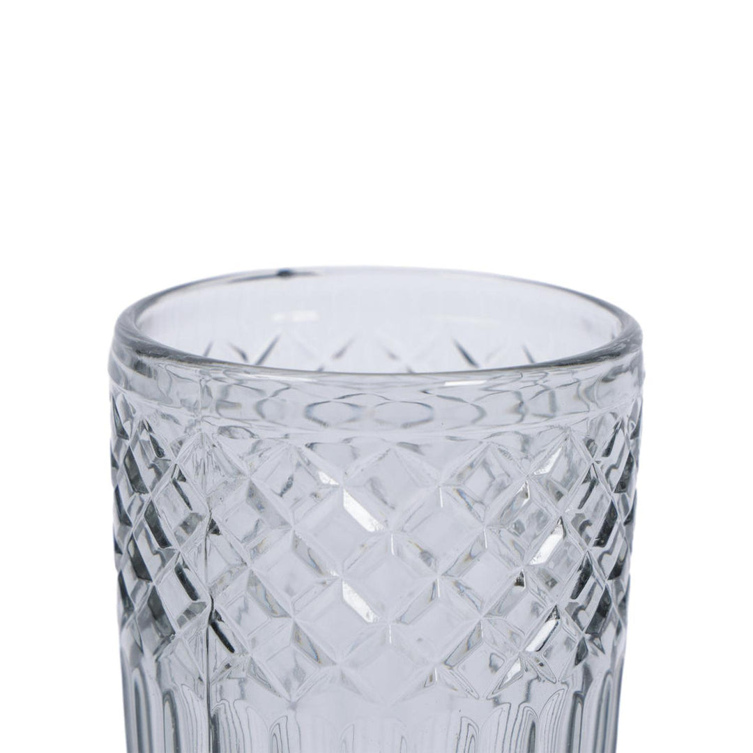 Set 6 Vasos Vidrio Gris 380Ml