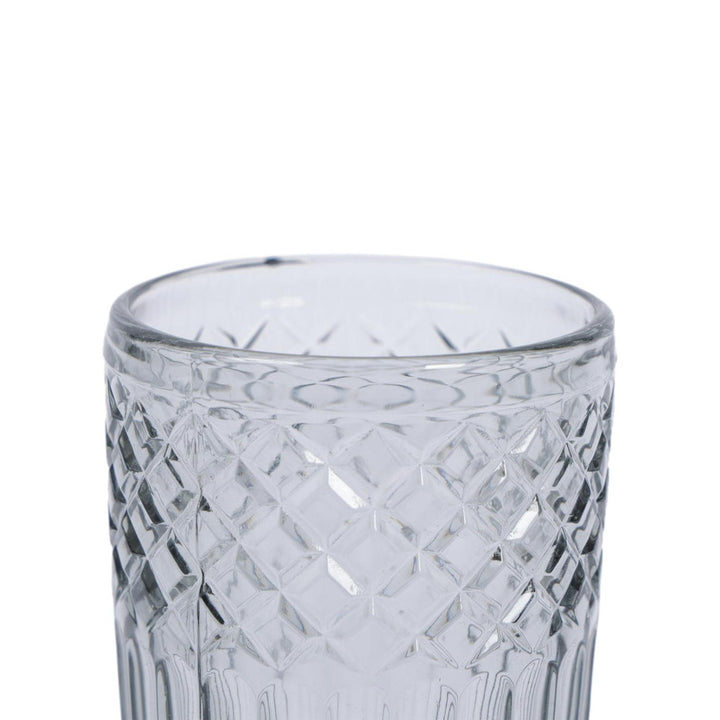 Set 6 Vasos Vidrio Gris 380Ml