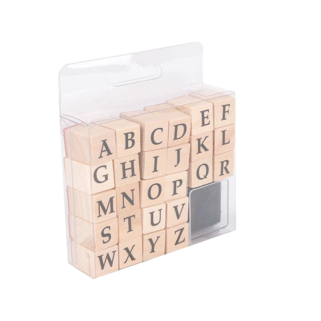 Sello Timbres Abecedario de Madera