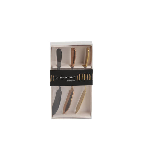 Set 3 Cuchillos Metal 1.6x14.6Cm