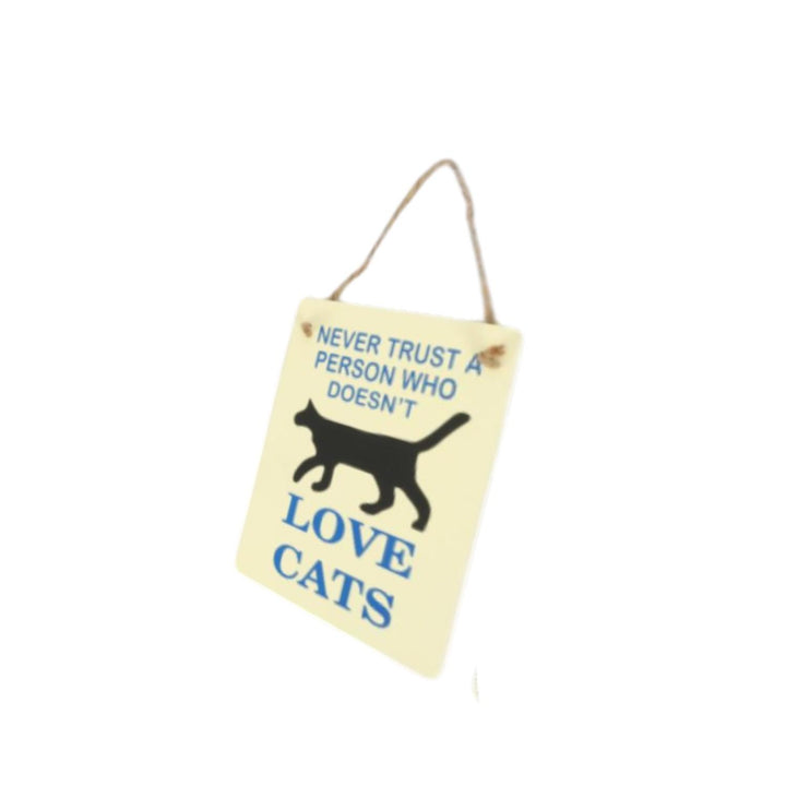 Cartel Madera Deco Mascotas 17x12cms Love Cats