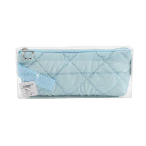 Estuche Acolchado Azul Pastel 21x10cm