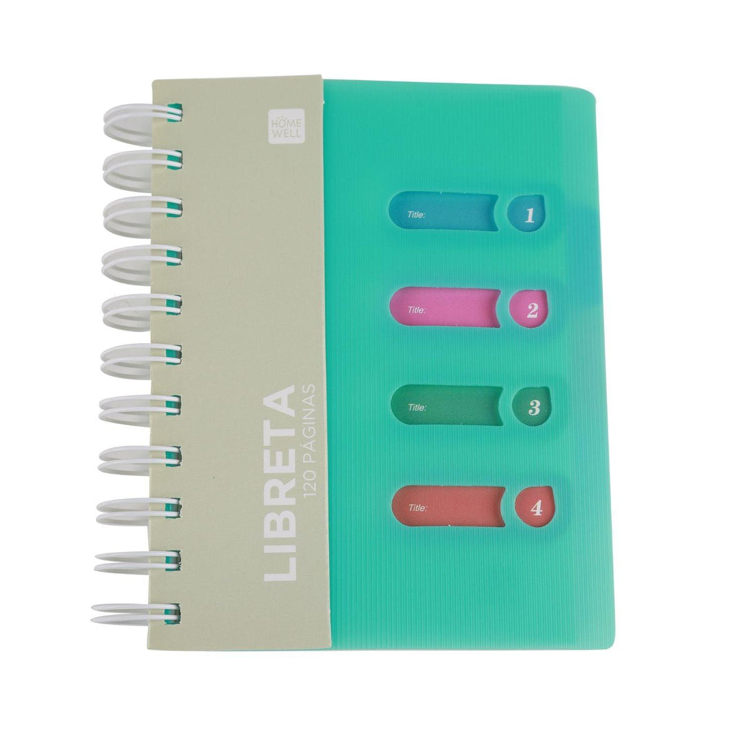 Libreta Notebook Celeste 11x14.5cm