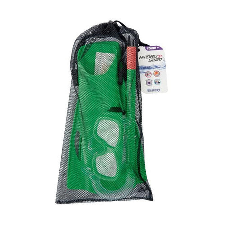 Snorkel Set con Aletas Junior Verde