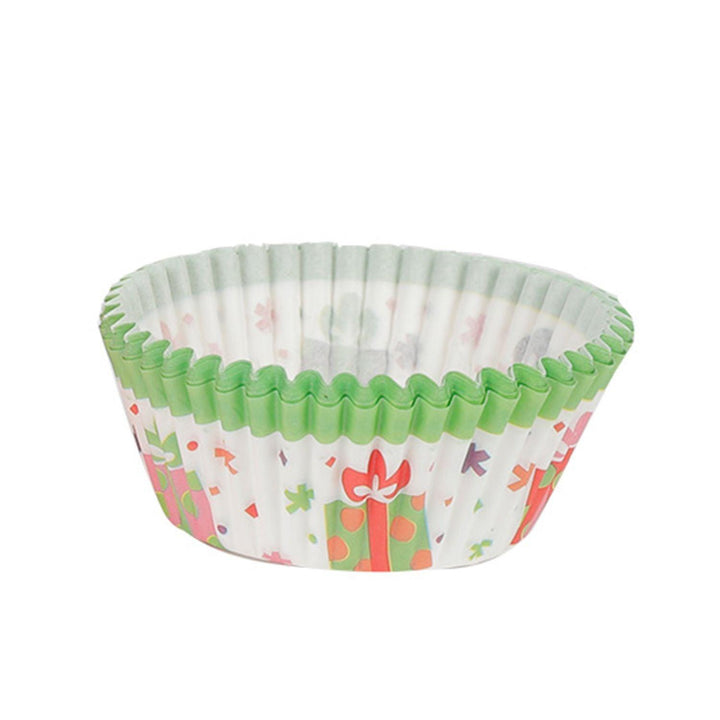 Molde para Cupcakes Verde Naranjo (50u)