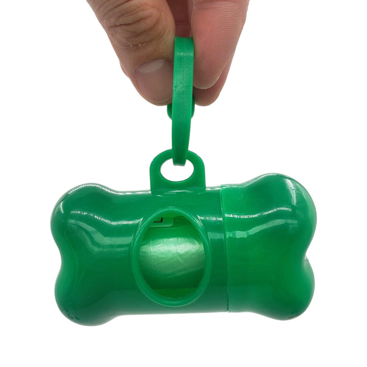 Dispensador Hueso de Bolsas Mascota Verde