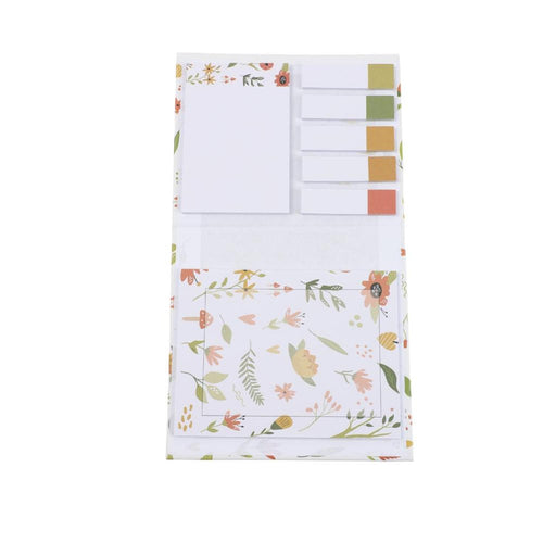 Set de Notas Adhesivas Florales