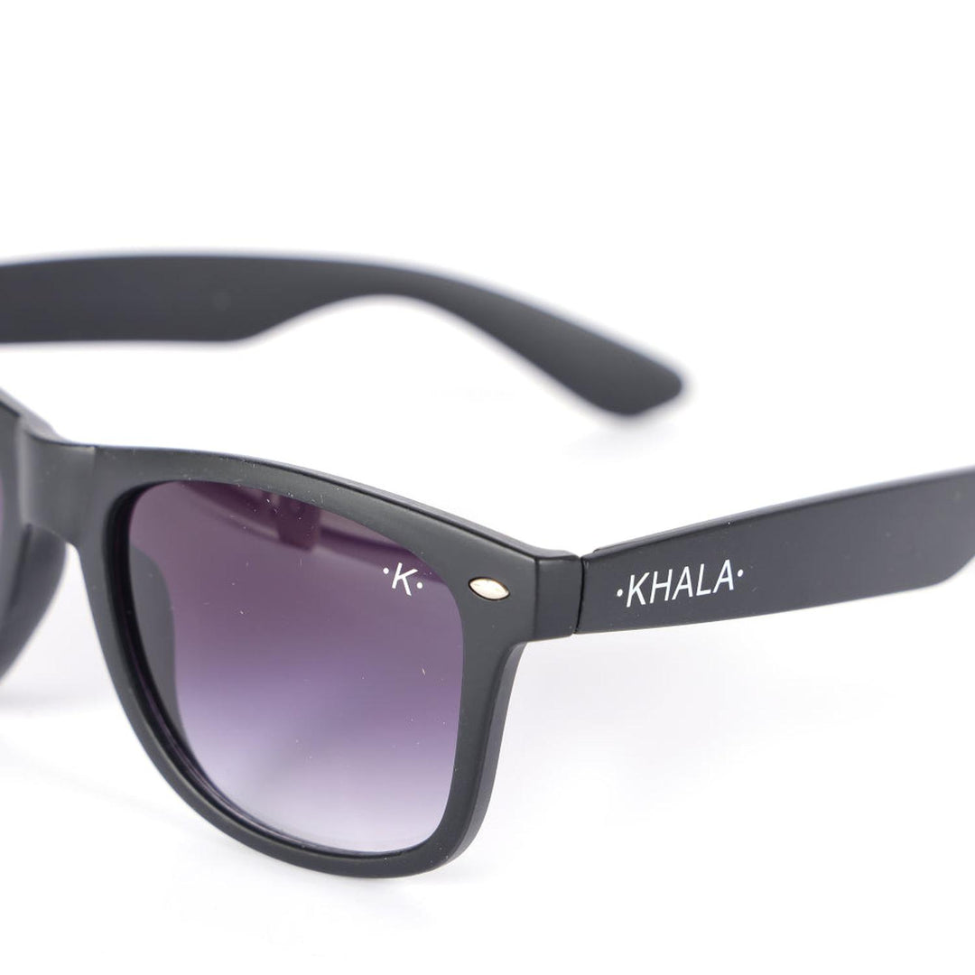 Lentes De Sol Wayfarer Negro transparente Uv400