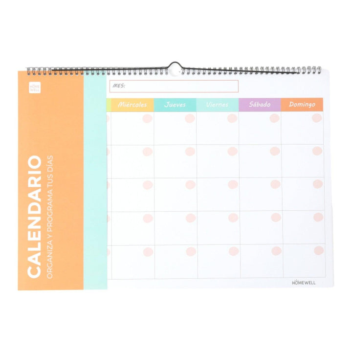 Calendario Espiral Color 50*35 cm 12 Hojas