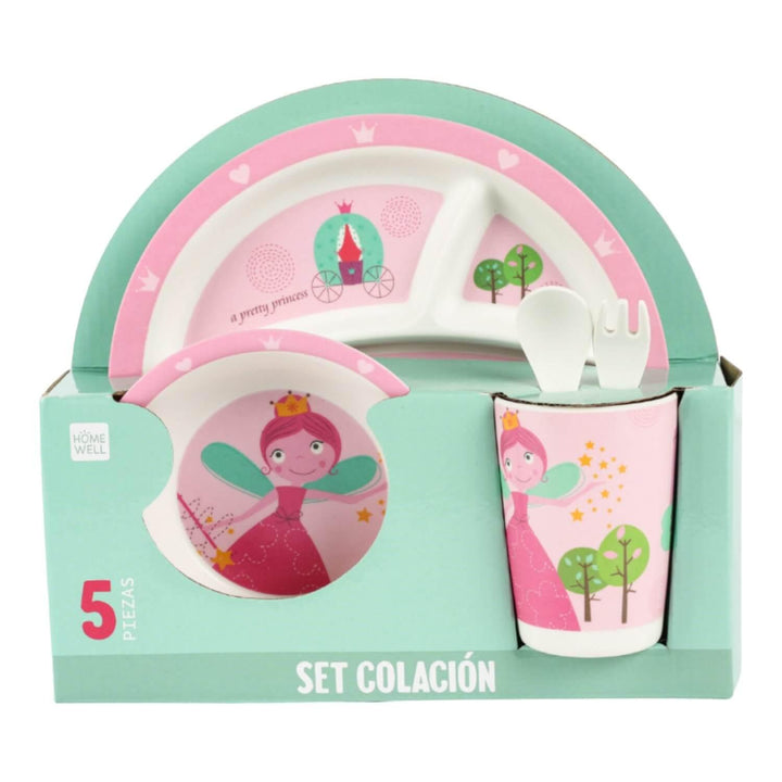 Set Melamina Rosado 5pcs