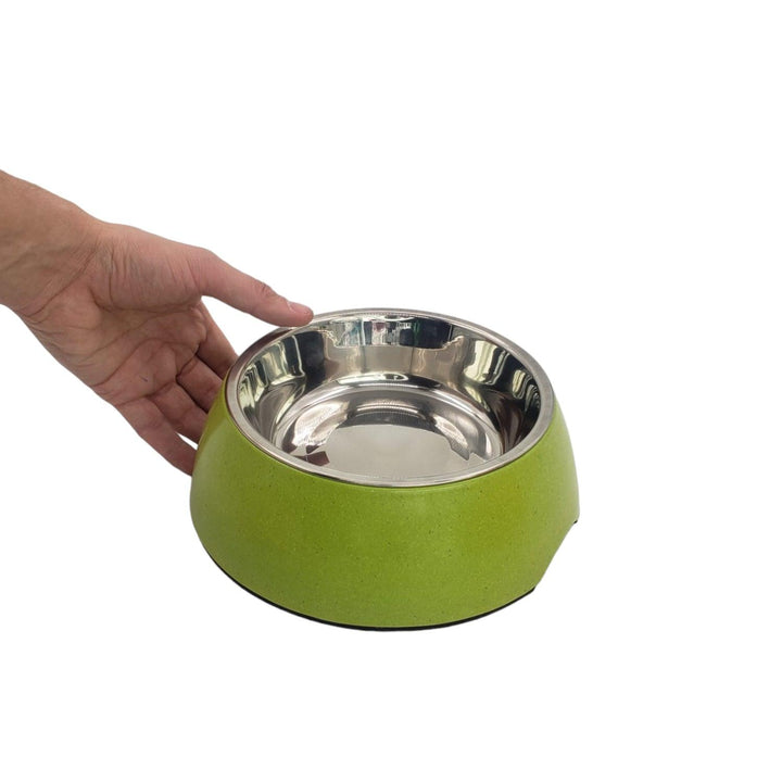 Plato Mascota Verde 17,5*8cm