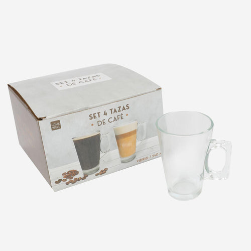 Set Tazas de Café 240ml (4u)