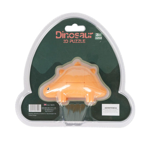 Rompecabezas 3D Dinosaurio Estegosaurio Naranja 7.5x8x11.3 cm