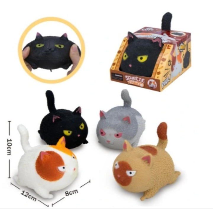 Gato Peluche Squeeze 12*8Cm Negro