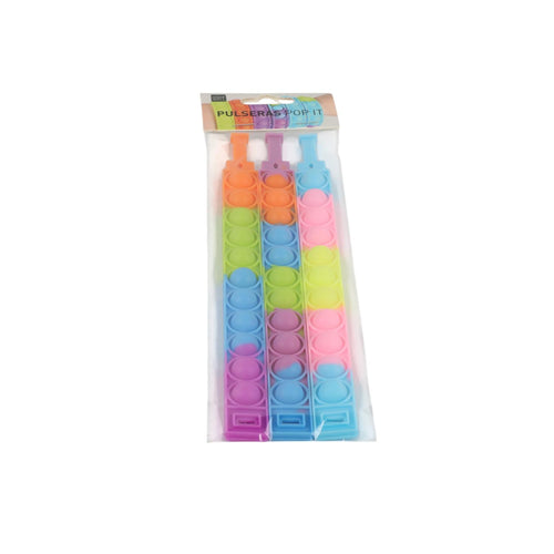 Set Pulseras Pop It Multicolor