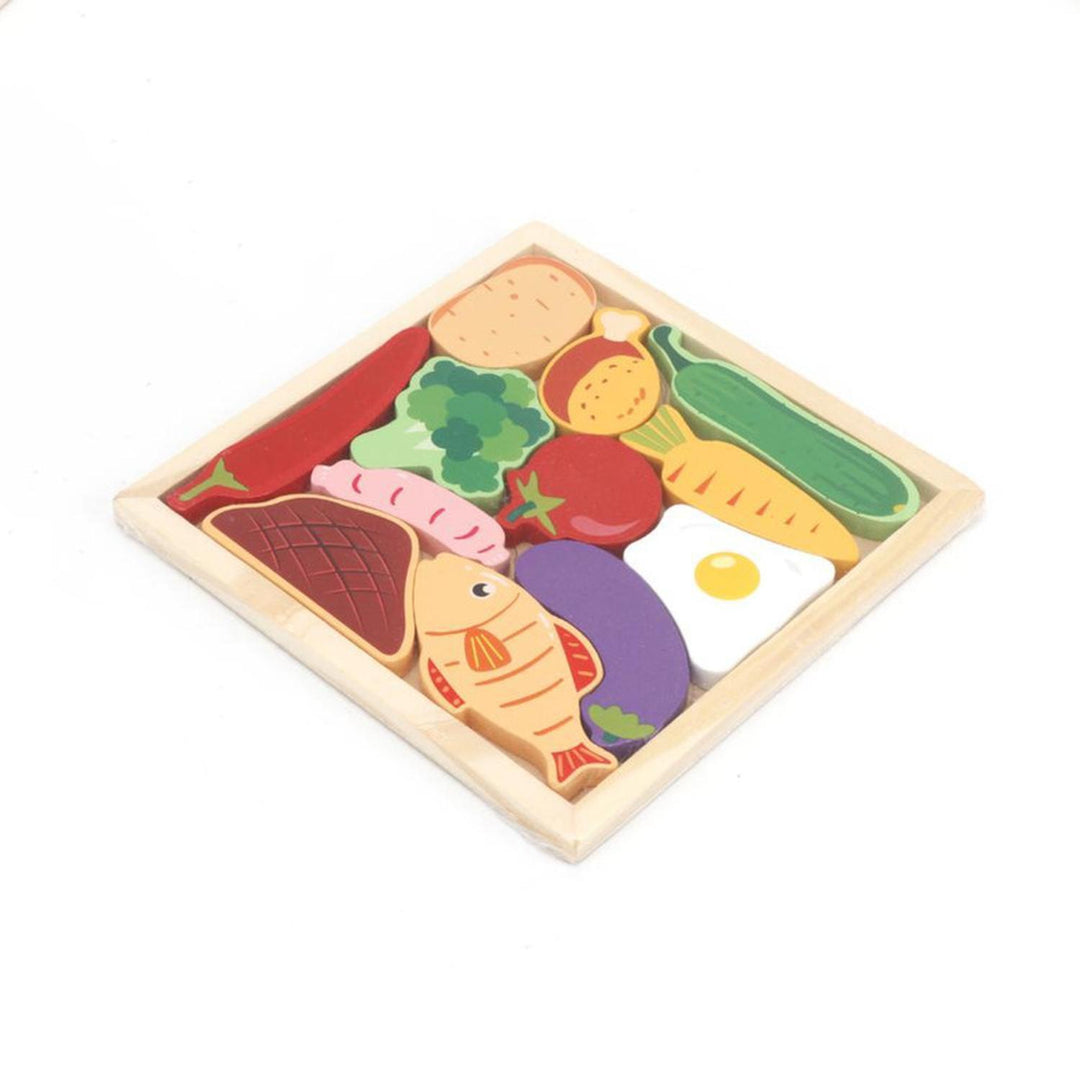 Puzzle Relieve 17*17cm Alimentos