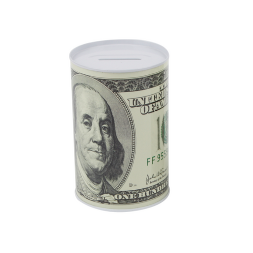 Alcancia Dollar Metal 8x12cm