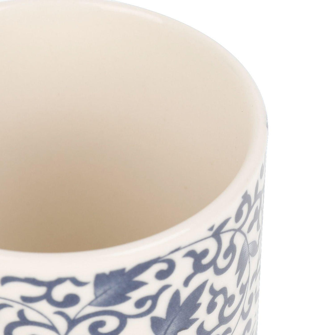 Taza Diseño Azul Oriental sin Asa de Loza 125ml 6.5x8cm