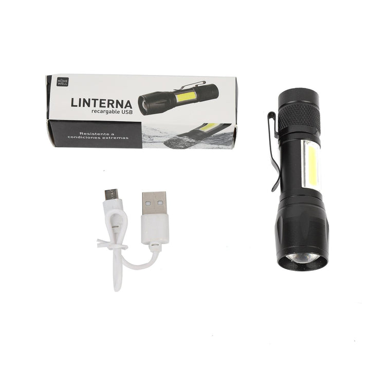 Linterna 2 en 1 Recargable