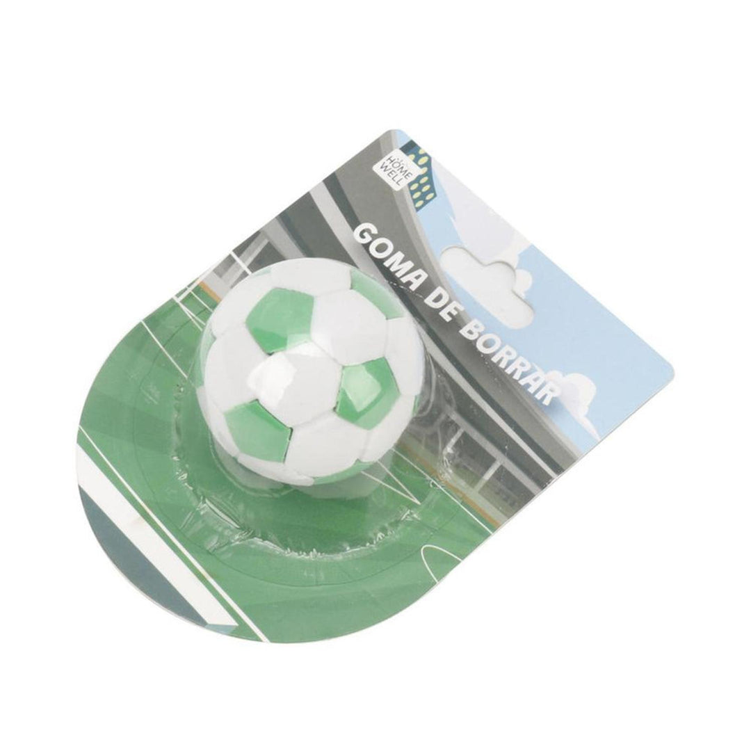 Goma de Borrar Balon Futbol 4Cm Verde