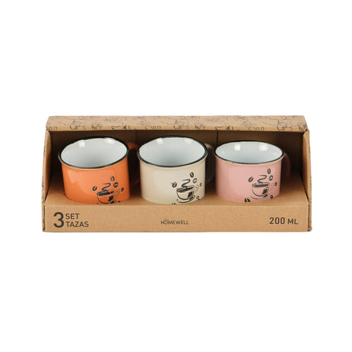Set Tazas Vintage Coffee