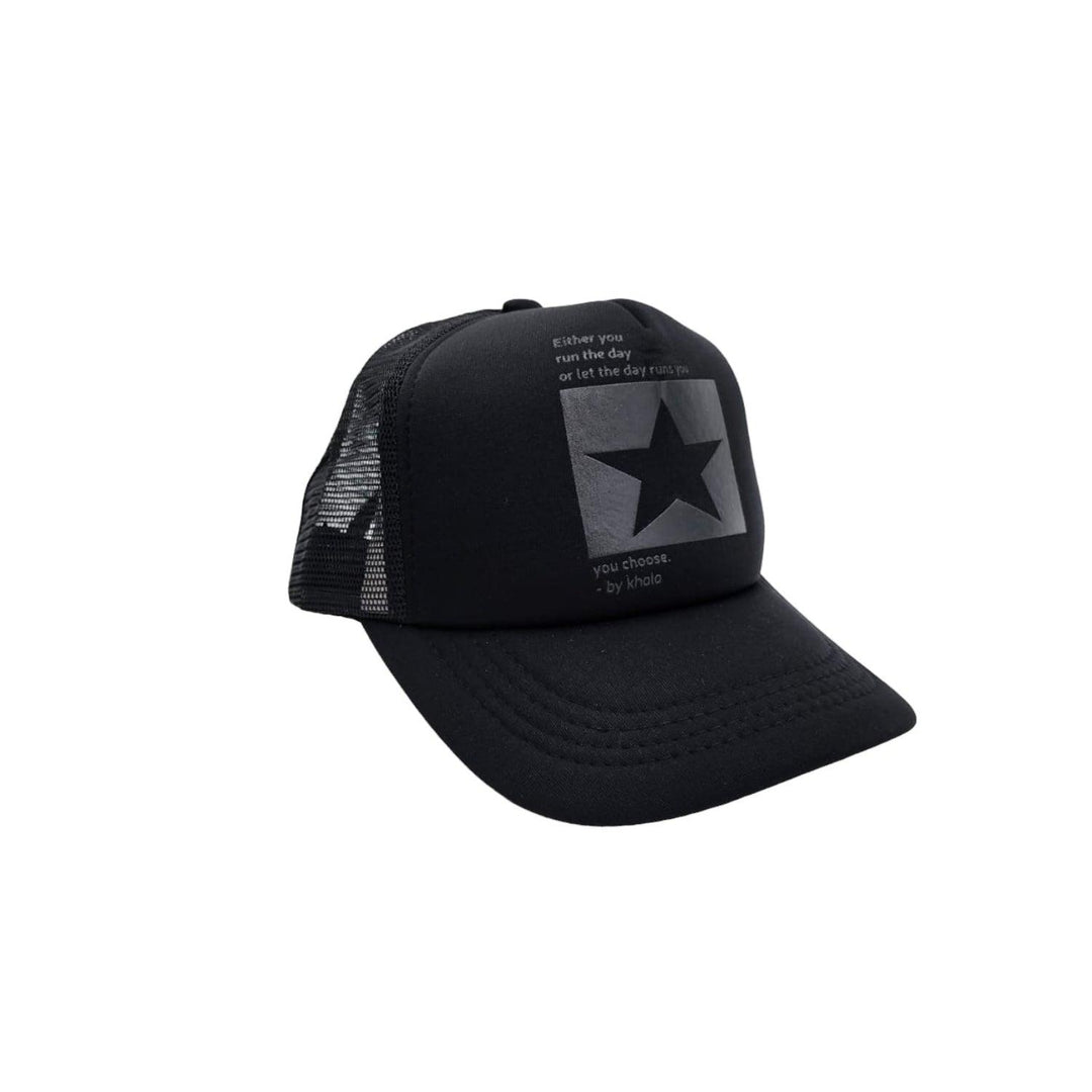 Gorra Jockey Diseño Estrella Negro 20cm