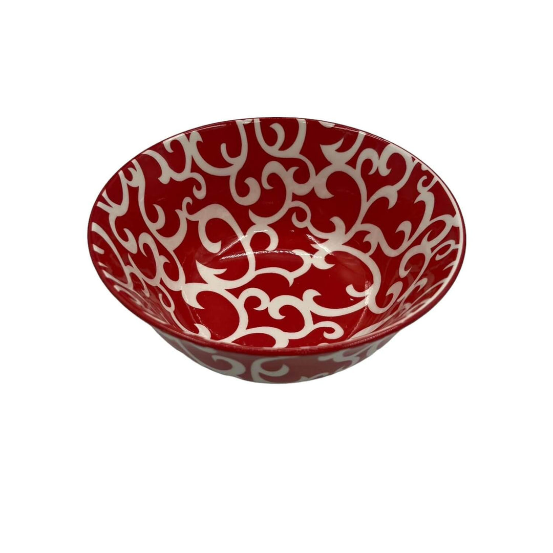 Bowl Loza Diseño Rojo15,5x7cm