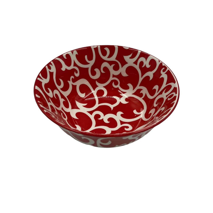 Bowl Loza Diseño Rojo15,5x7cm