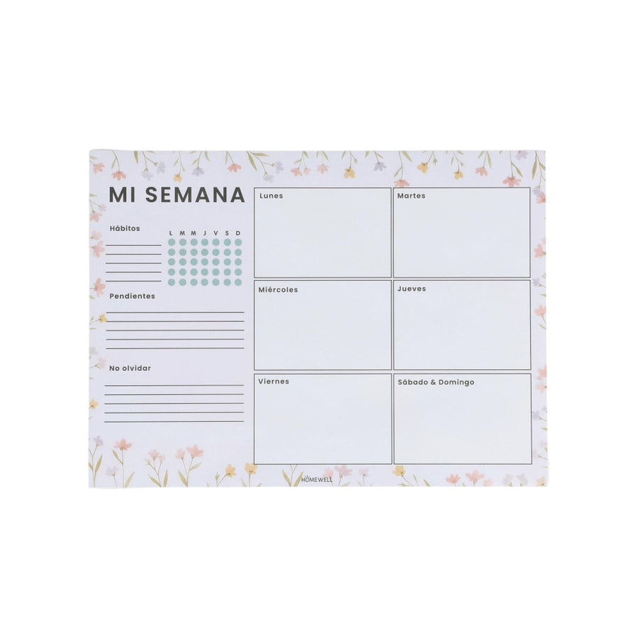Planificador Semanal de Escritorio