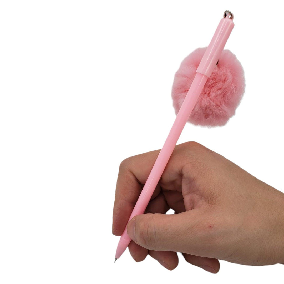 Lapiz Gel Pompom Rosado