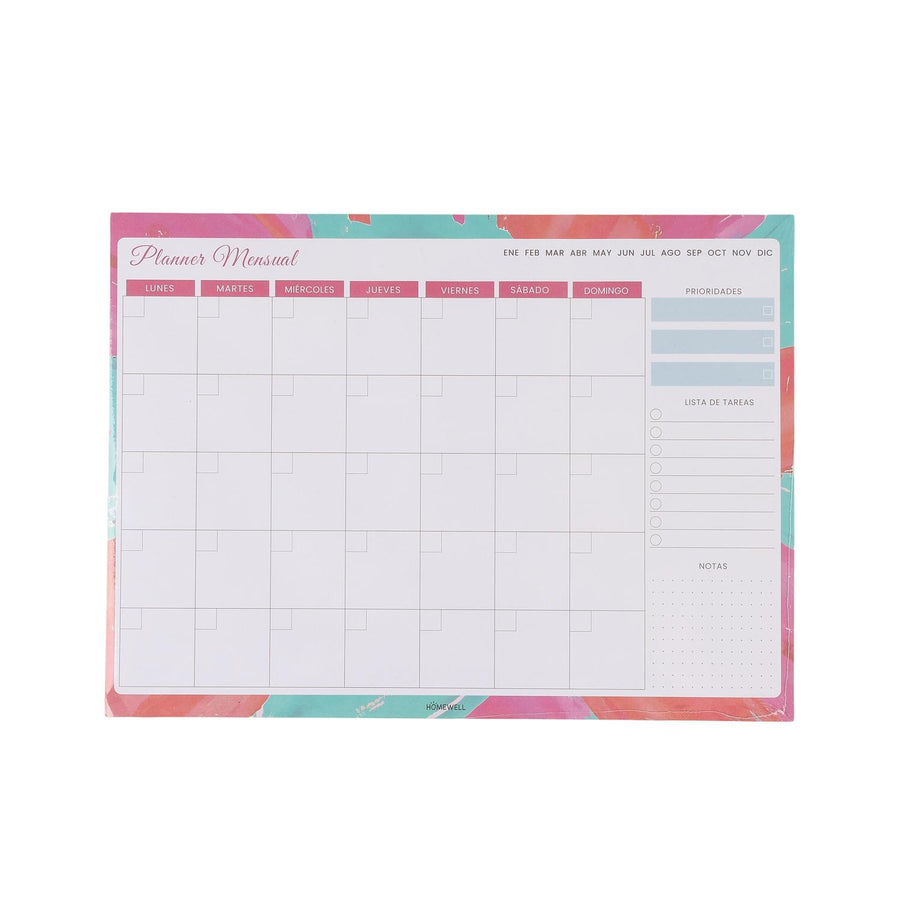 Planner Mensual HomeWell