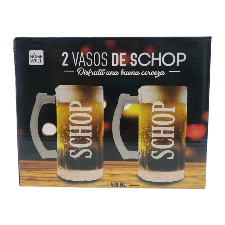 Set de Vasos Cerveceros Shop 480ml (2u)