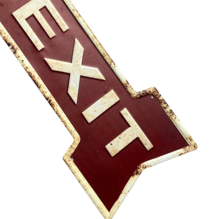 Imagen Decorativa de Metal Way Out Exit 44.5x15.5cm