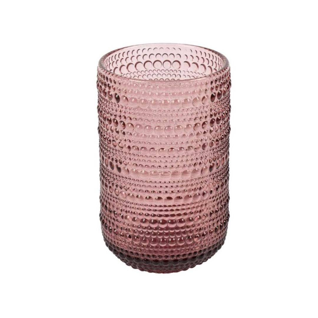 Vaso Vidrio Rosado 400ml 8x13cm