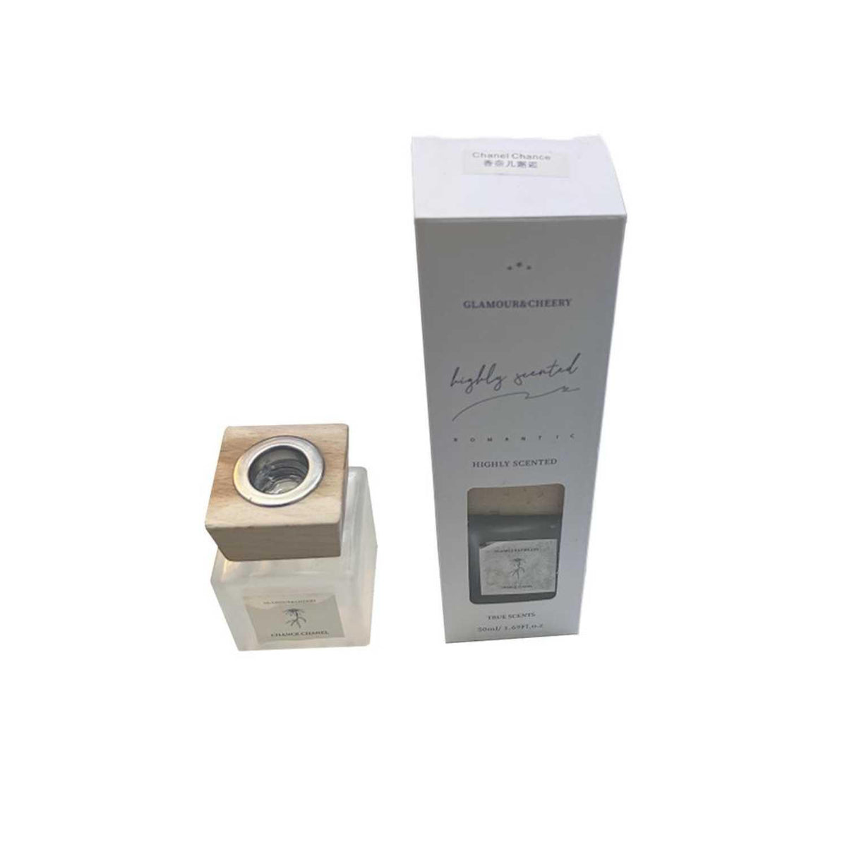 Aromatizador De Ambiente 50ml 5x5x8cms Botella Vidrio