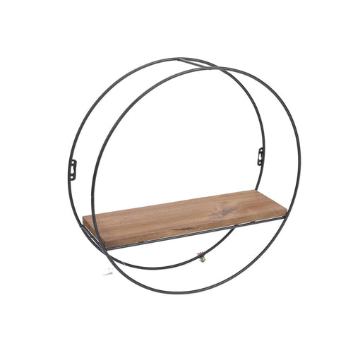 Repisa Redonda Madera para Pared 40x40x12cm