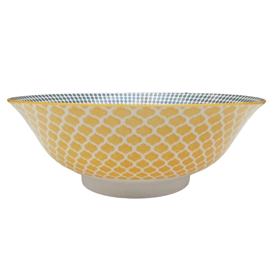 Bowl Loza Diseño Amarillo 21x11cm