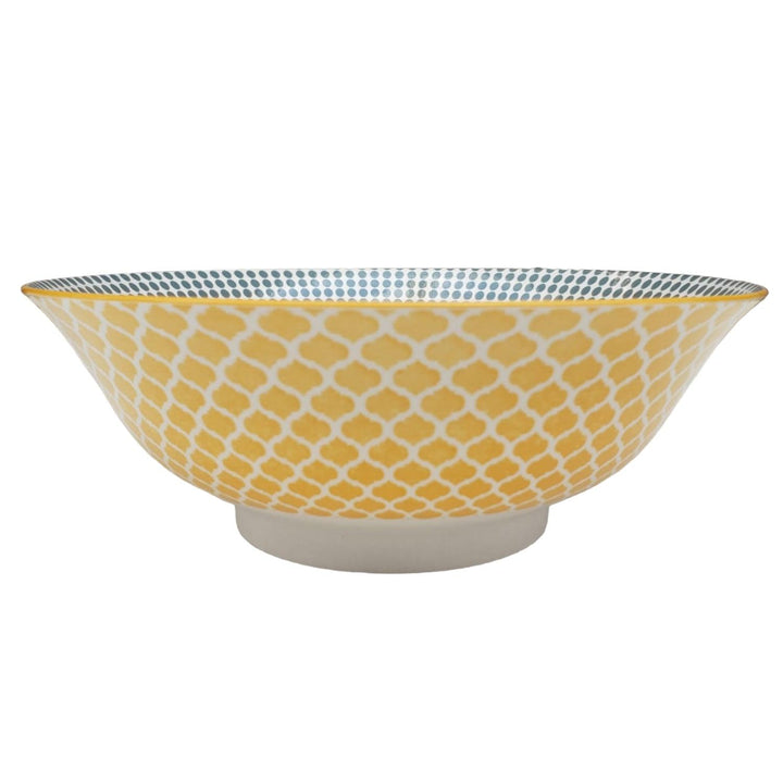 Bowl Loza Diseño Amarillo 21x11cm