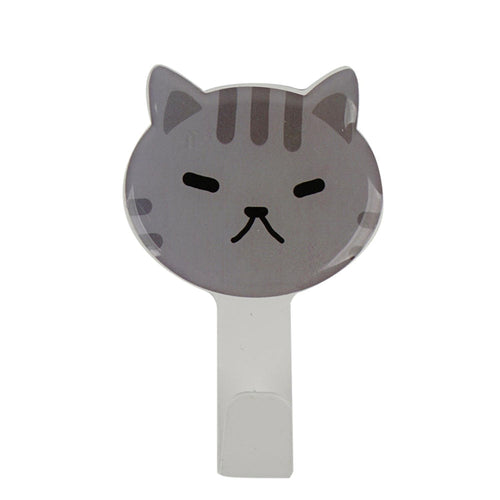 Perchero Diseño Gato Gris 13x8x3cm