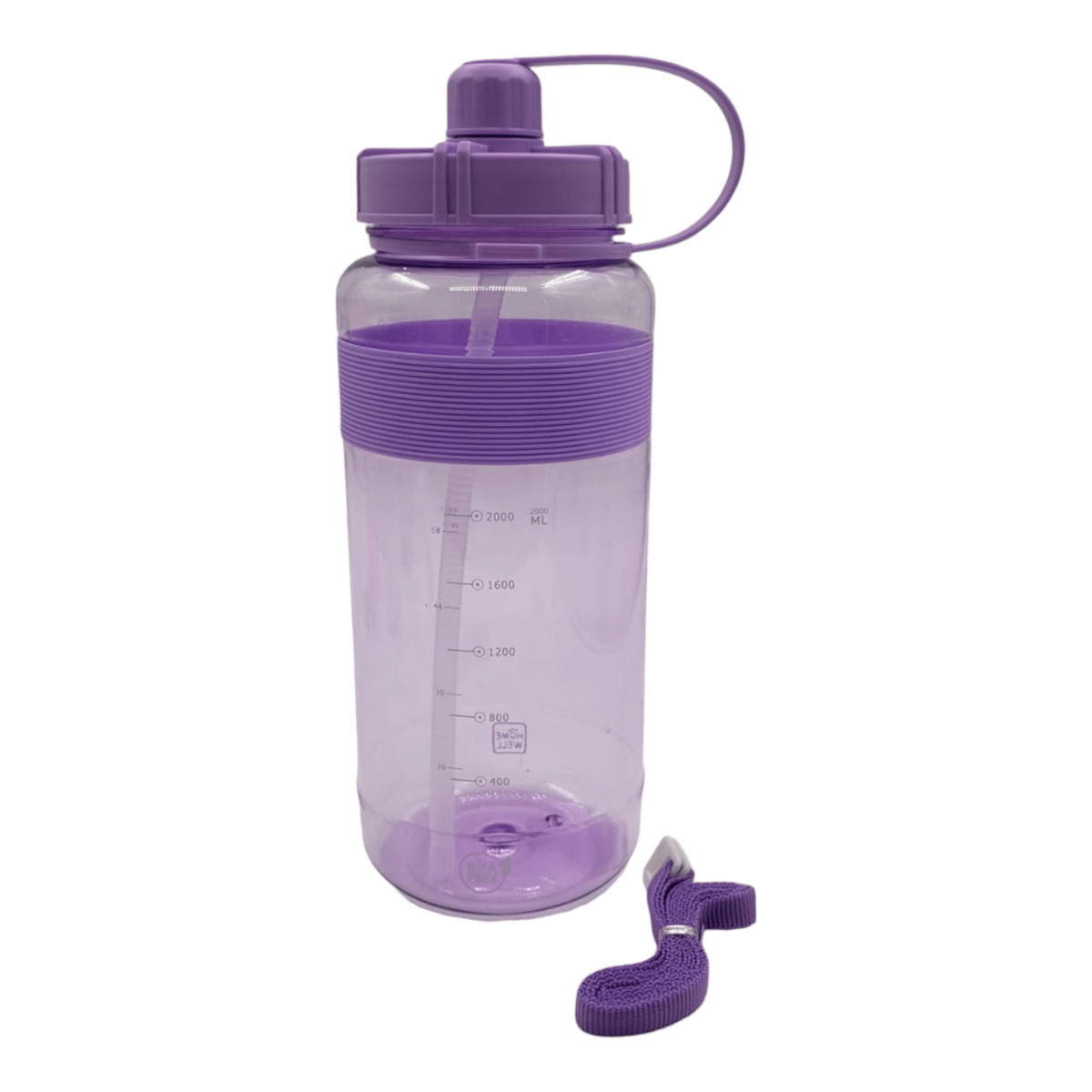 Botella de Agua Plástica Morada 1600ml - Default Title