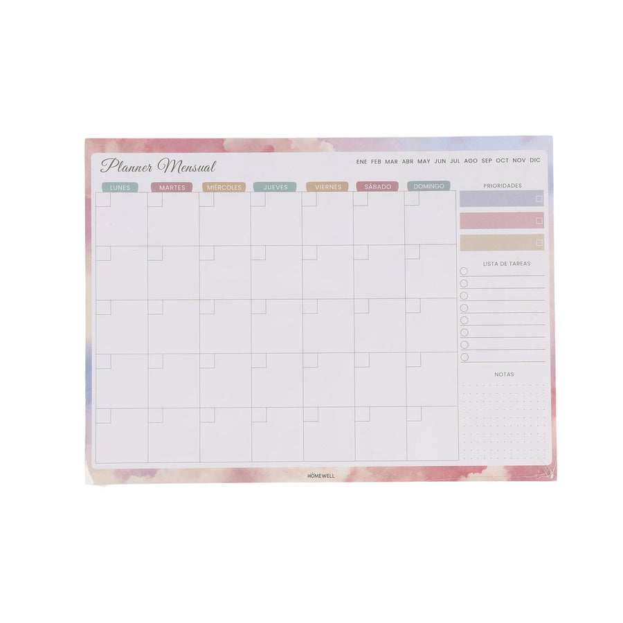 Planner Mensual HomeWell