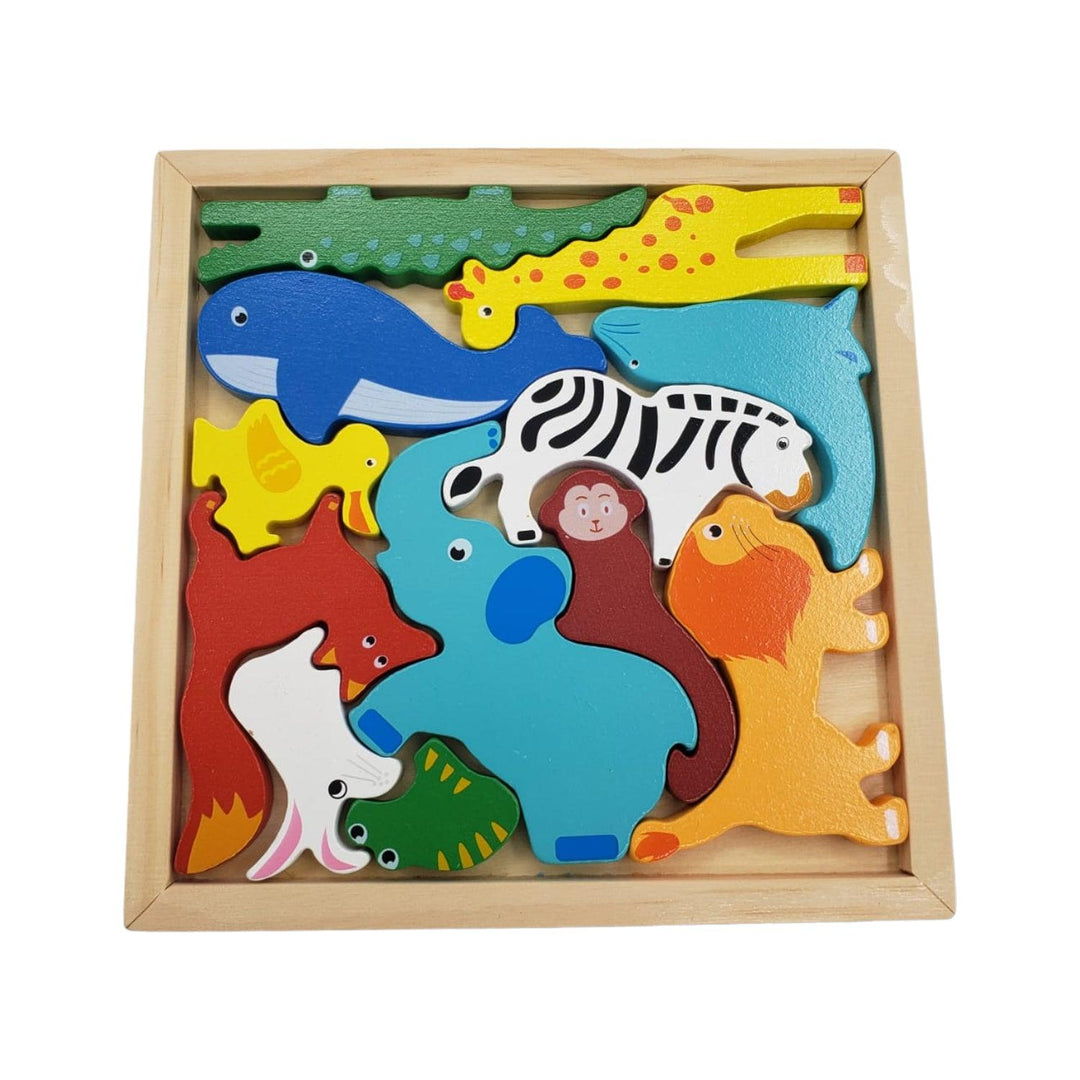 Puzzle Relieve Animales Salvajes 17*17cm – BIX