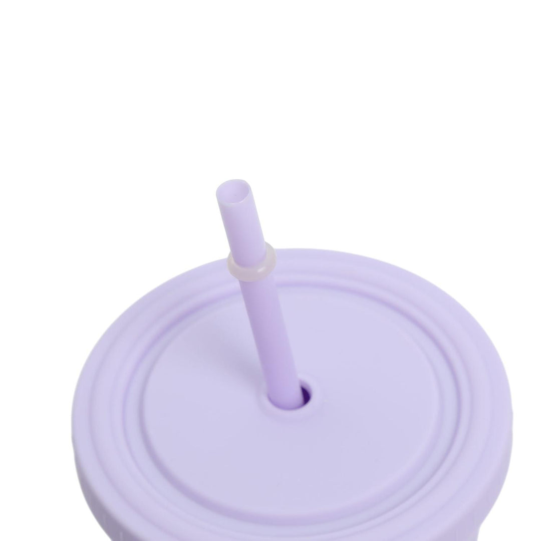 Vaso con bombilla Morado 650ml